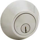 Steel Pro Satin Chrome Single Cylinder Deadbolt Image 1