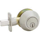 Steel Pro Satin Chrome Single Cylinder Deadbolt Image 3