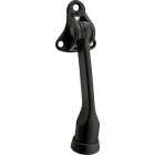 National Hardware 5 In. Matte Black Kickdown Door Stop Image 1