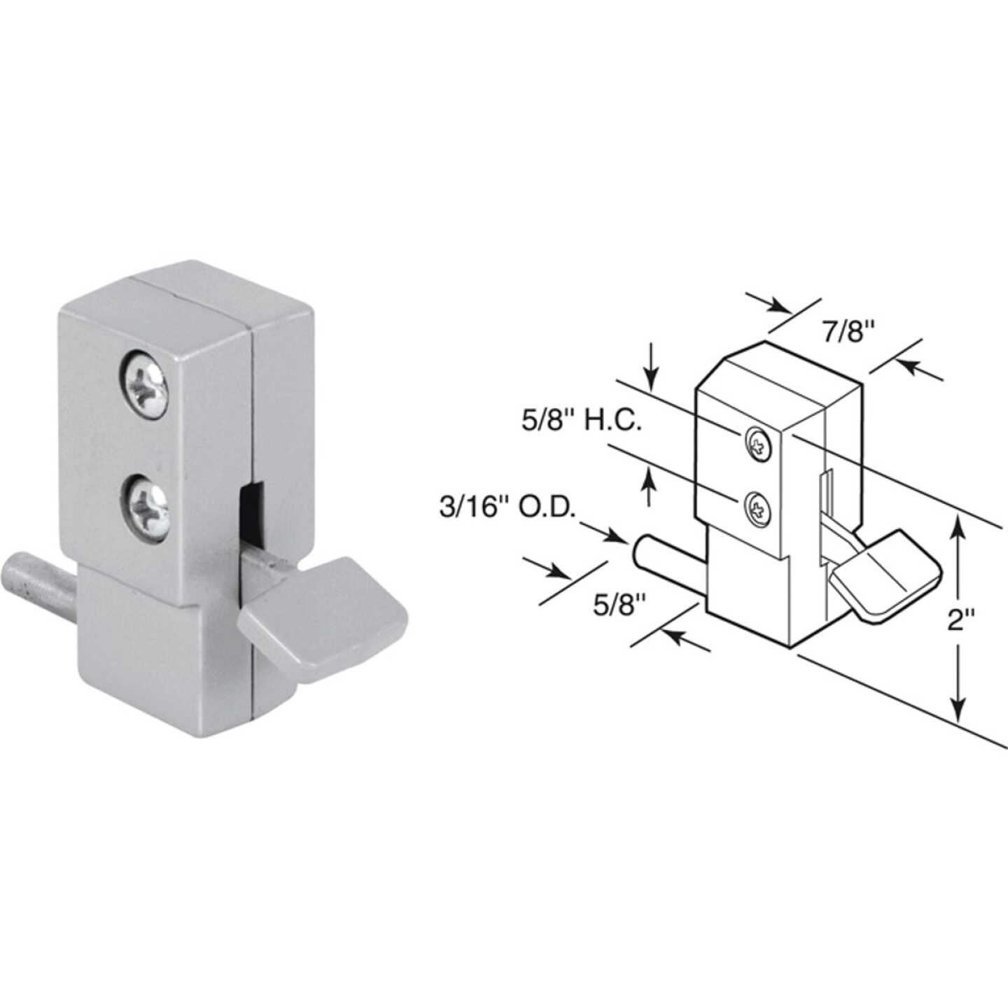 Defender Security Aluminum Step-On Patio Door Lock Image 1