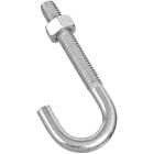 National Hardware 5/16 In. x 3 In. Zinc J Bolt Image 1