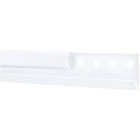 FreedomRail 60 In. White Horizontal Hanging Rail with Cover Image 1
