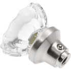 Defender Security 2 In. Satin Nickel Fluted Glass Door Knob Image 5