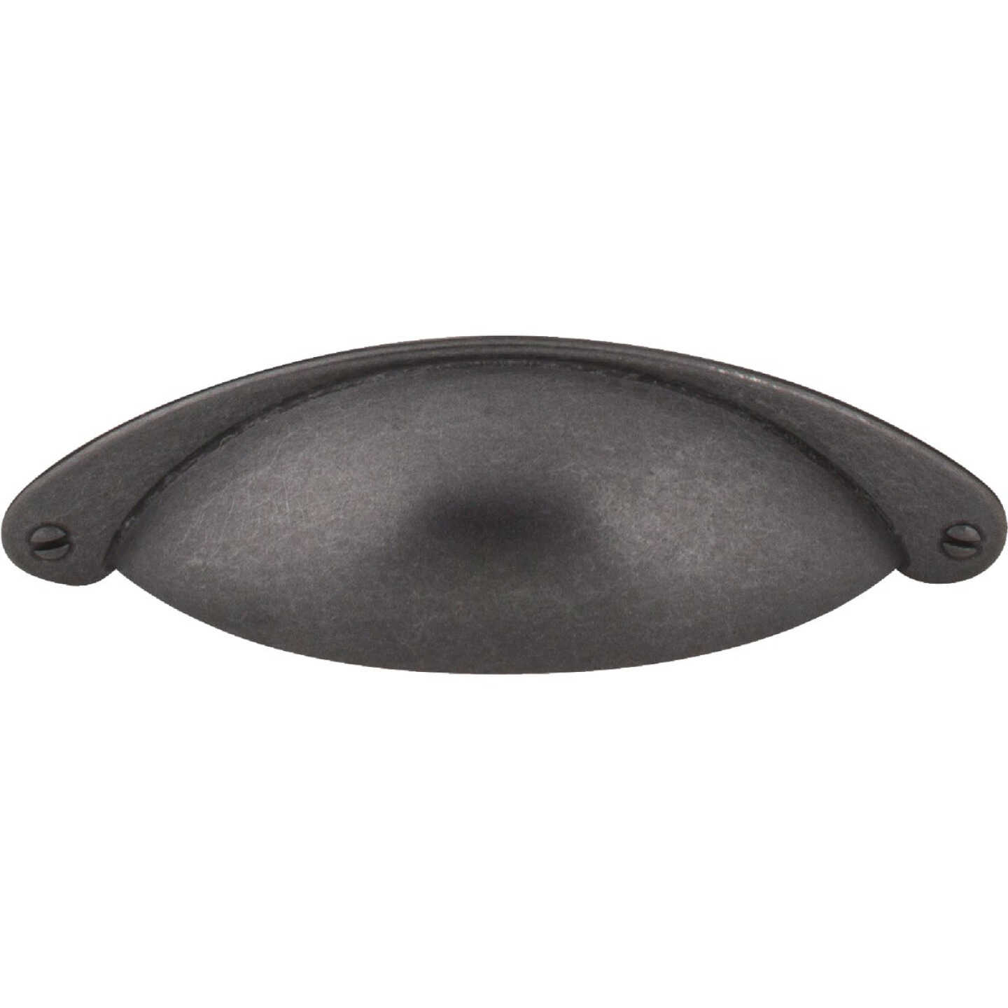 Jeffrey Alexander Lyon 4-15/16 In. Overall Length Gun Metal Cabinet Cup Pull Image 2