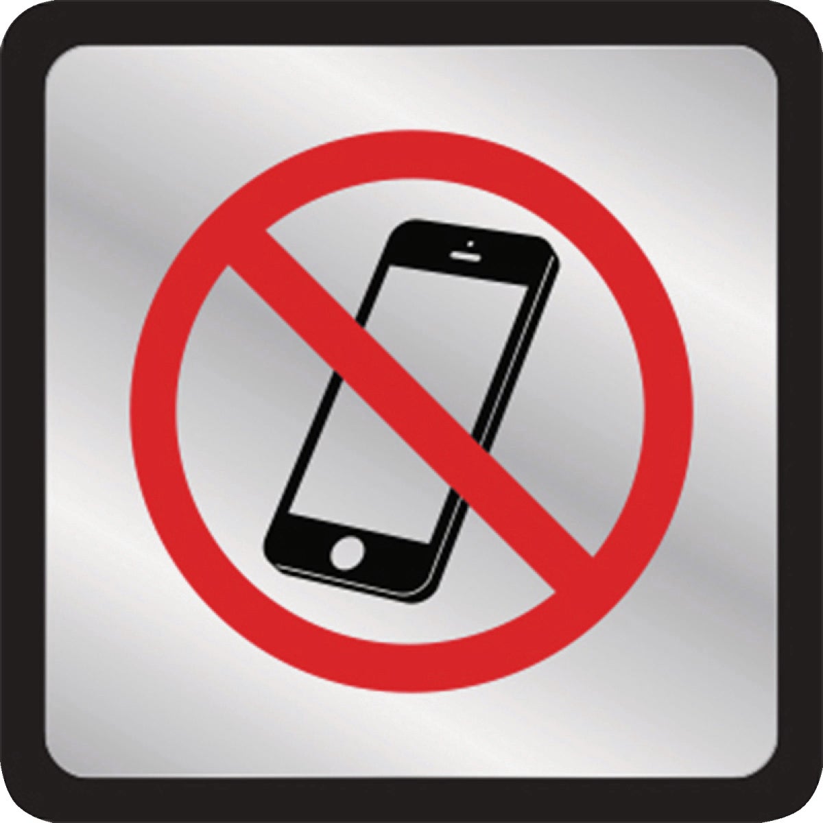 Hy-Ko No Cell Phones Symbol Plaque Image 1
