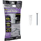 Toggler SnapSkru #6 x 1-1/4 In. 65 Lb. Nylon Self-Drilling Mini Drywall Anchor (25-Count) Image 1