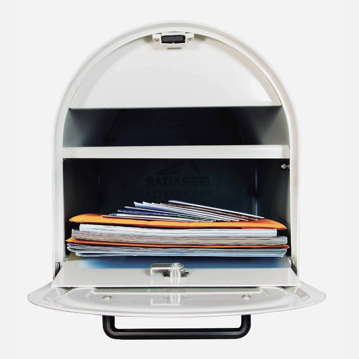 Gibraltar Reliant White Locking Post Mount Mailbox Image 2