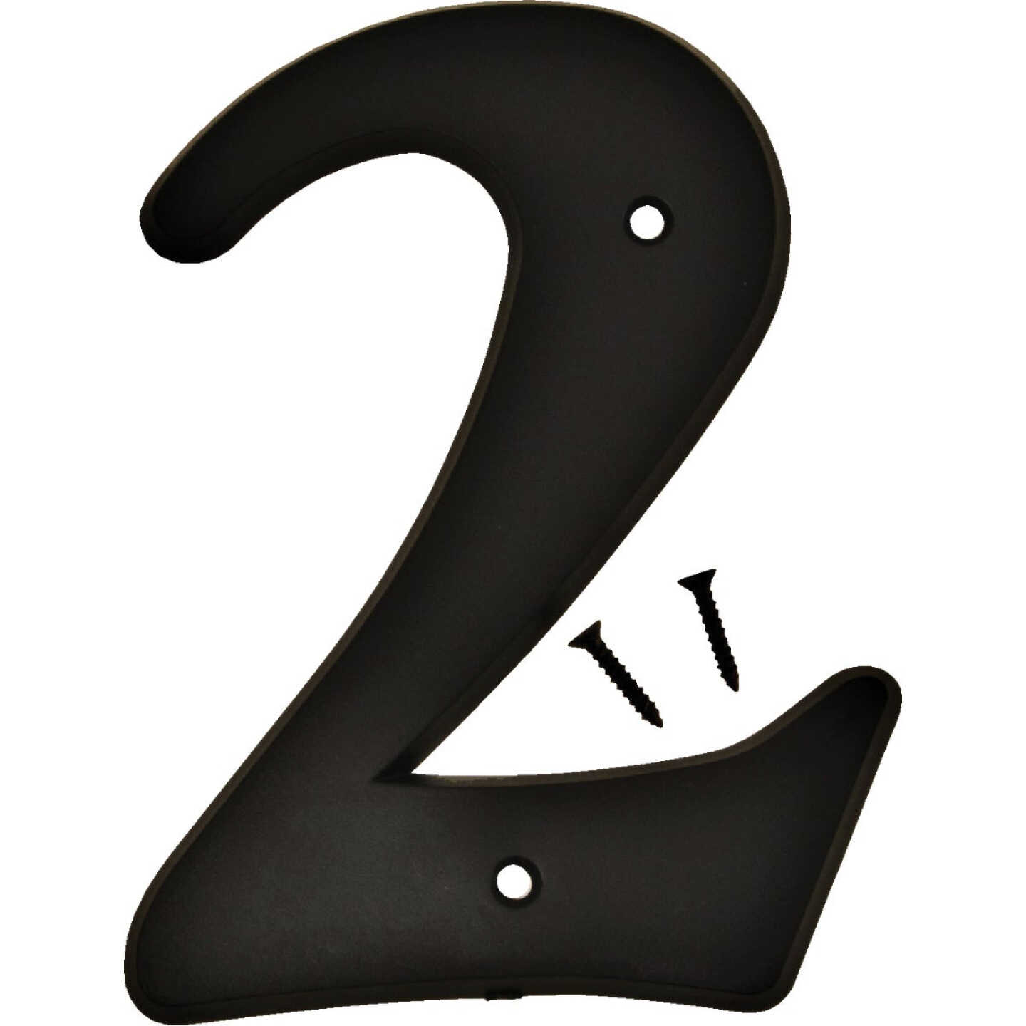 Hy-Ko 6 In. Black Gloss House Number Two Image 1