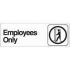 Hy-Ko Deco Series Plastic Sign, Employees Only Image 1