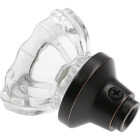 Defender Security 2 In. Bronze Fluted Glass Door Knob Image 5