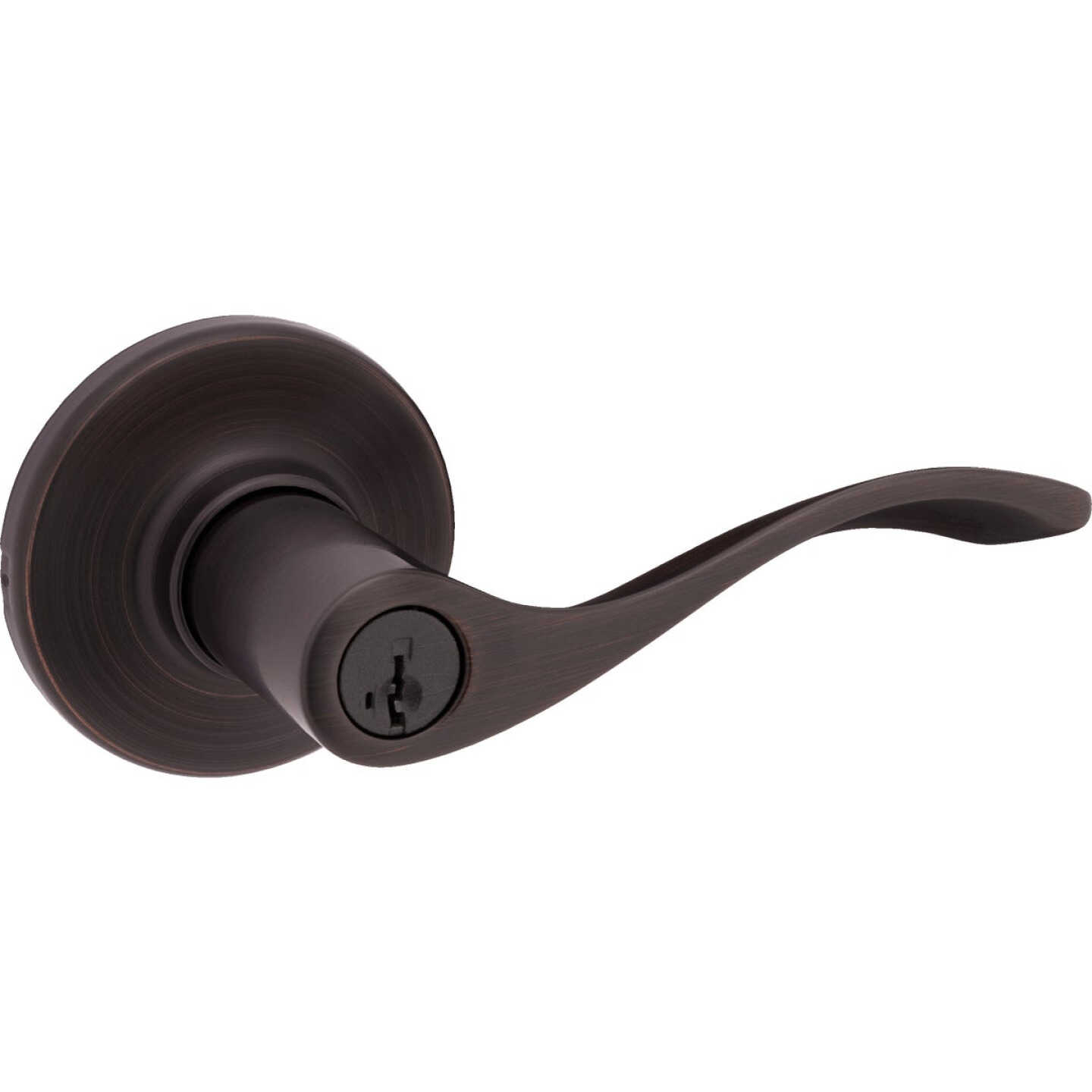 Kwikset Ventian Bronze Balboa Entry Door Lever with Smartkey Image 1