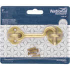 National Hardware Matte Brushed Gold Door Privacy Hook Image 3