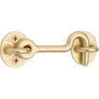 National Hardware Matte Brushed Gold Door Privacy Hook Image 1