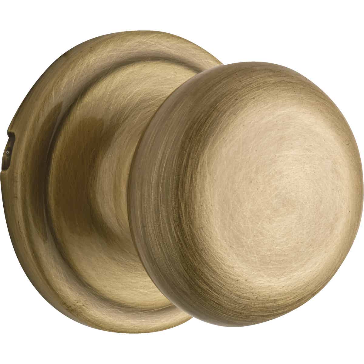 Kwikset Signature Series Antique Brass Hall & Closet Door Knob Image 4