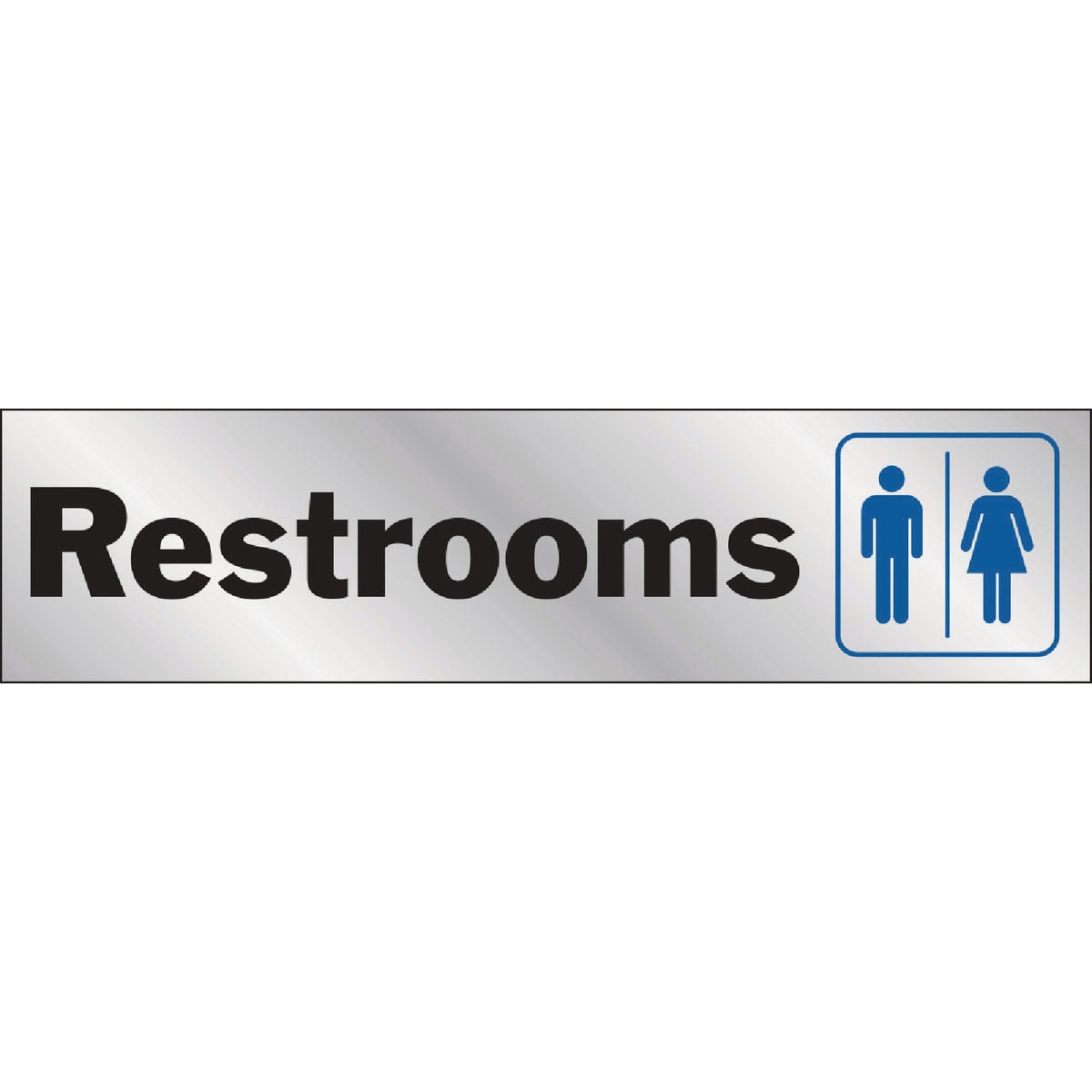 Hy-Ko 2x8 Restroom Sign Image 1