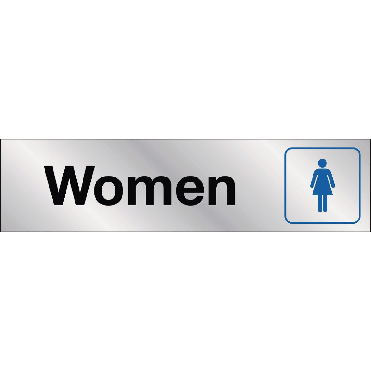 Hy-Ko 2x8 Women Restroom Sign Image 1