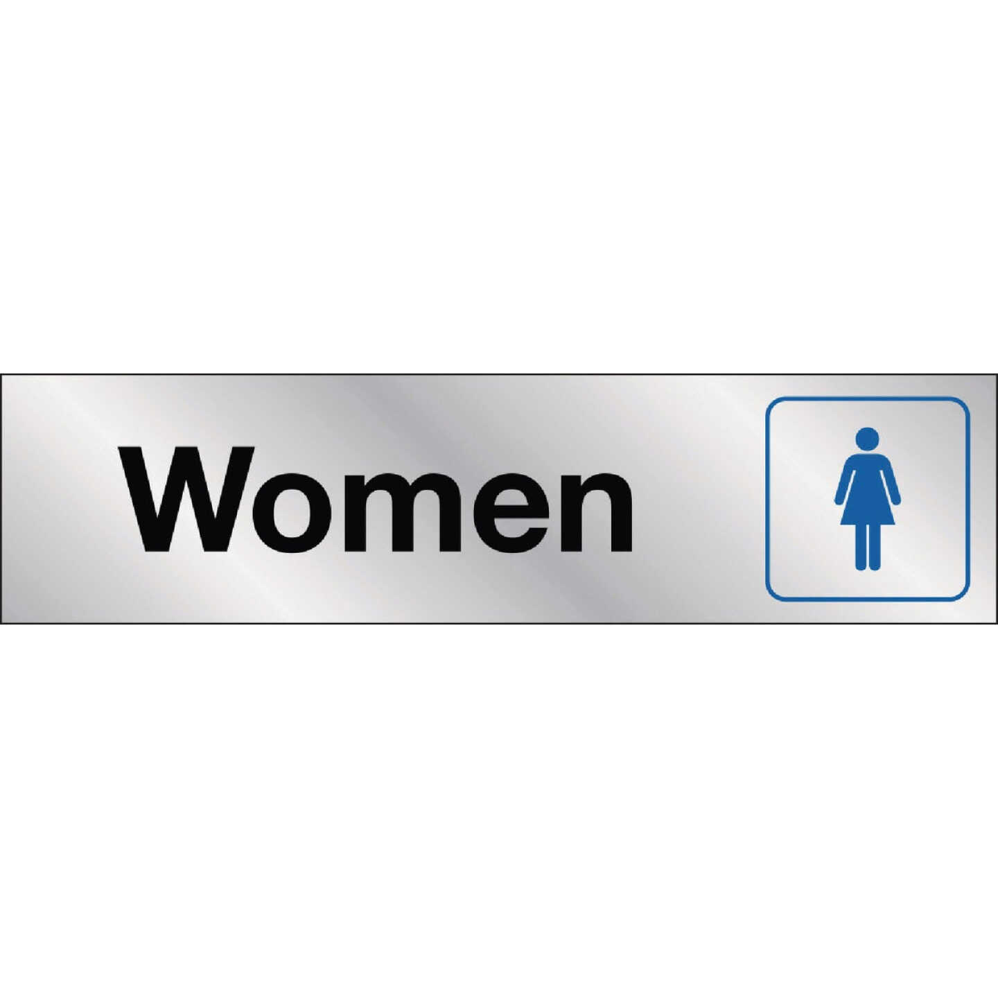 Hy-Ko 2x8 Women Restroom Sign Image 1