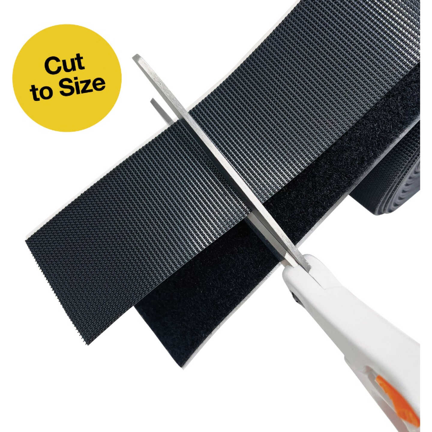 Wrap-It Storage Stick 'Em 2 In. x 10 Ft. Industrial Strength Black Hook & Loop Roll Image 7