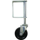 Shepherd Hardware 5 In. Black Hard Rubber Swivel Gate Caster Image 1