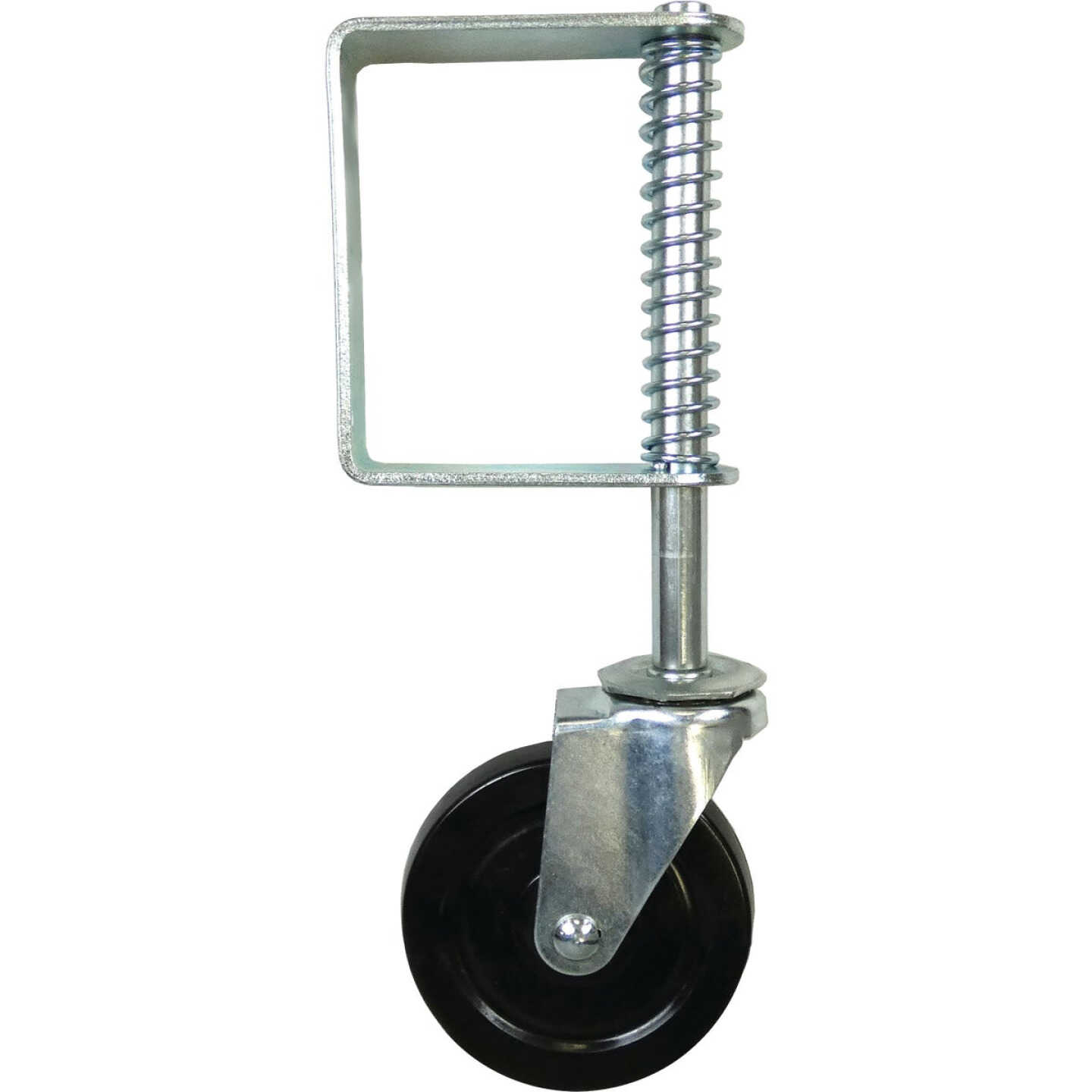 Shepherd Hardware 5 In. Black Hard Rubber Swivel Gate Caster Image 1