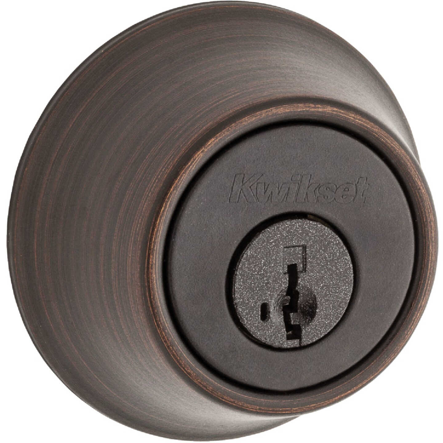 Kwikset Venetian Bronze Single Cylinder Deadbolt with SmartKey Security Image 1