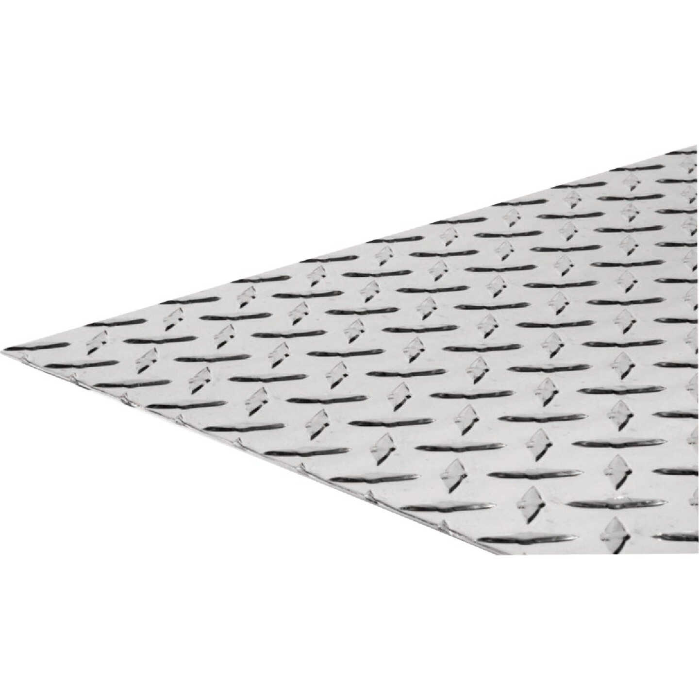 Hillman SteelWorks 0.100 In. x 24 In. x 24 In. Bright Aluminum Tread Plate Image 1