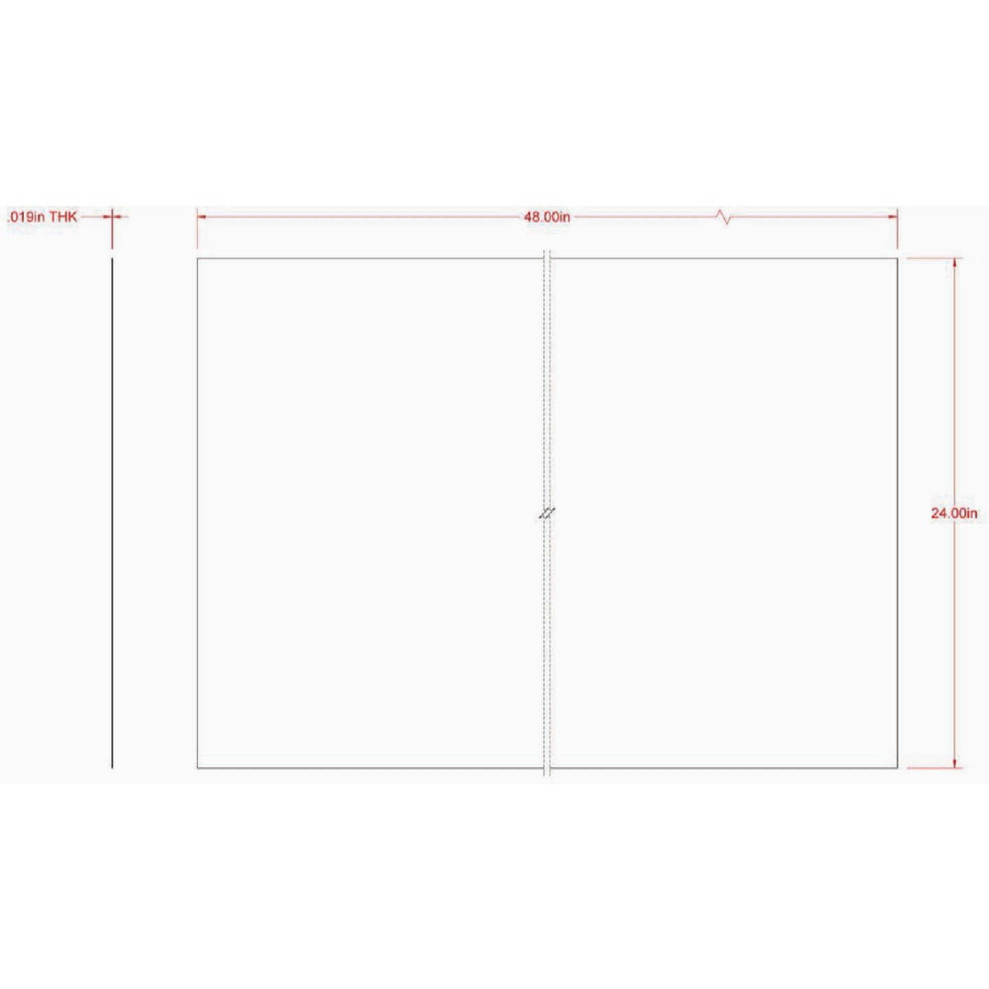 Hillman SteelWorks 24 In. x 48 In. 26 ga Zinc Plated Solid Steel Sheet Image 2