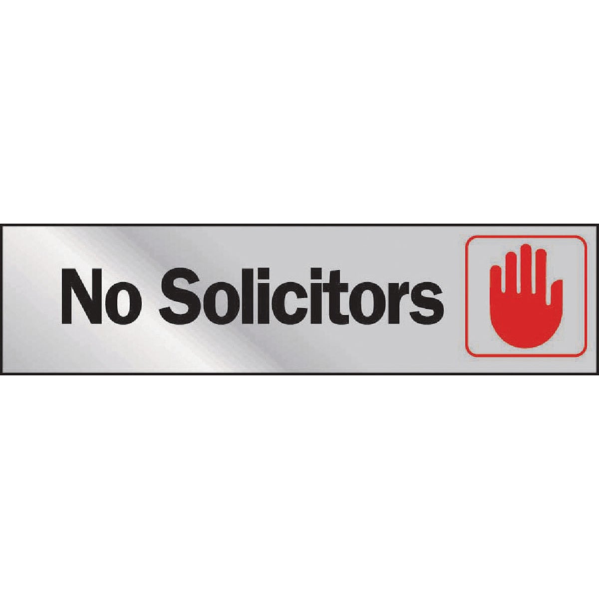 Hy-Ko 2x8 No Solicitors Sign Image 1