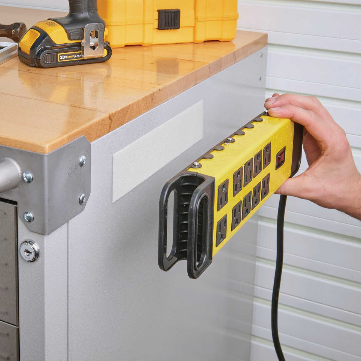 Wrap-It Storage Stick 'Em 2 In. x 4 Ft. Industrial Strength White Hook & Loop Roll Image 4