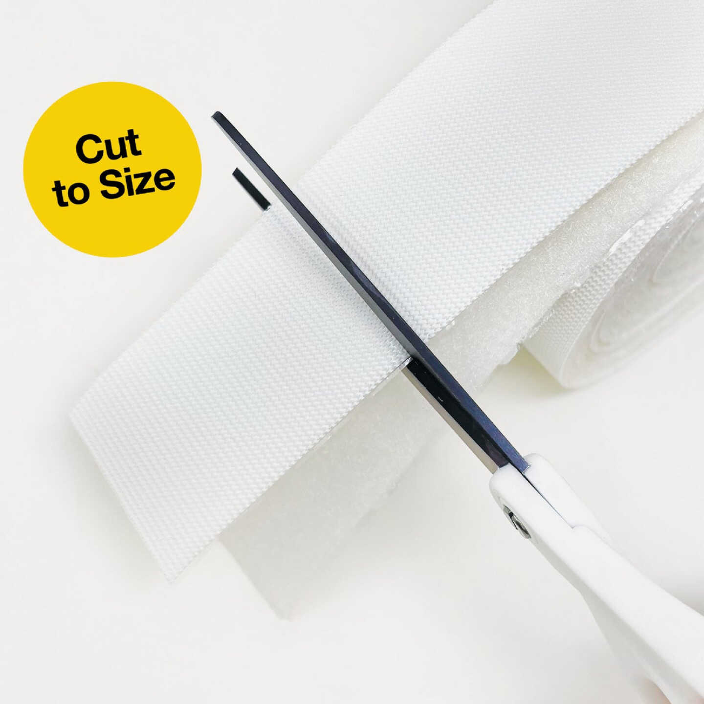 Wrap-It Storage Stick 'Em 2 In. x 4 Ft. Industrial Strength White Hook & Loop Roll Image 3