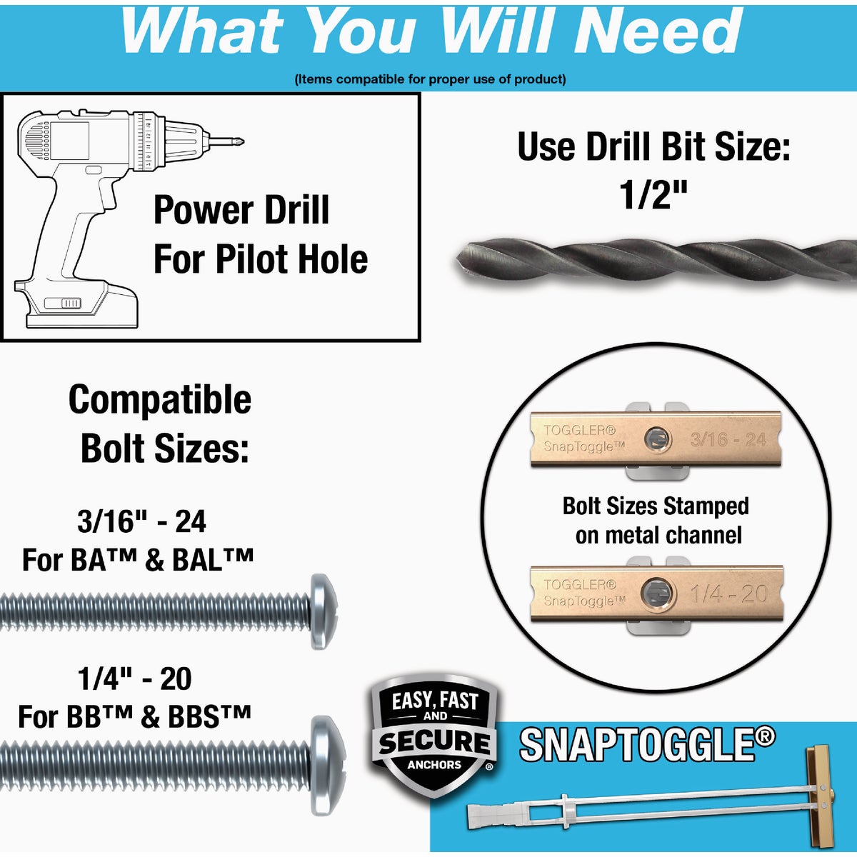 Toggler Snaptoggle 1/4-20 x 2 In. Toggle Bolt (100-Count) Image 5