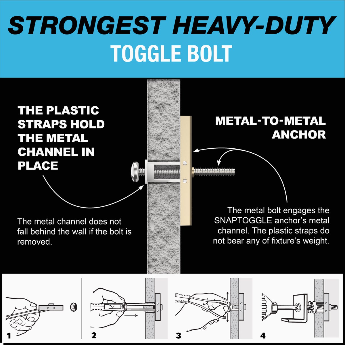 Toggler Snaptoggle 1/4-20 x 2 In. Toggle Bolt (100-Count) Image 6