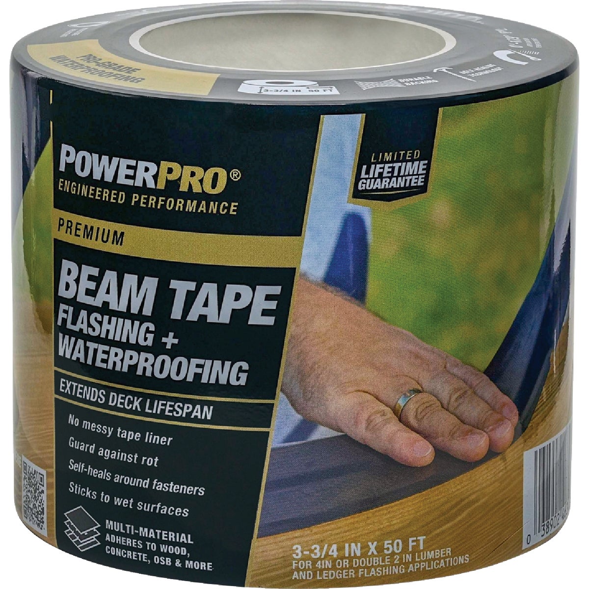 Power Pro Premium 3.78 In. x 50 Ft. Exterior Deck Beam Flashing Tape Image 2