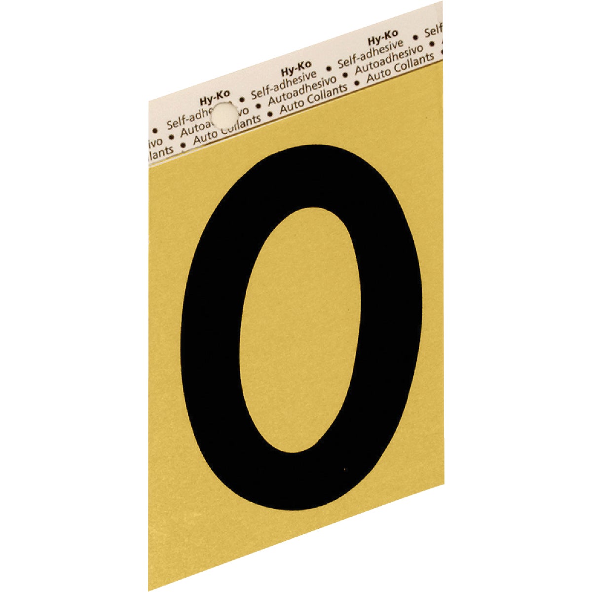 Hy-Ko Aluminum 3-1/2 In. Non-Reflective Adhesive Number Zero