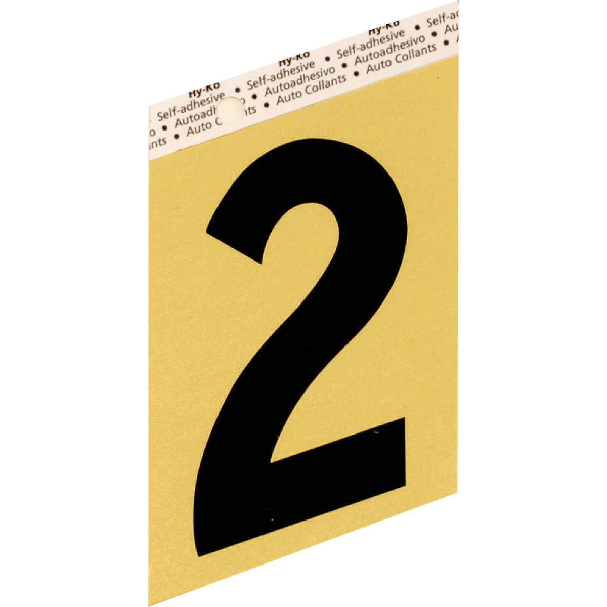 Hy-Ko Aluminum 3-1/2 In. Non-Reflective Adhesive Number Two