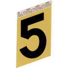 Hy-Ko Aluminum 3-1/2 In. Non-Reflective Adhesive Number Five Image 1