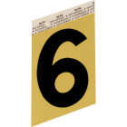 Hy-Ko Aluminum 3-1/2 In. Non-Reflective Adhesive Number Six Image 1