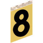 Hy-Ko Aluminum 3-1/2 In. Non-Reflective Adhesive Number Eight Image 1