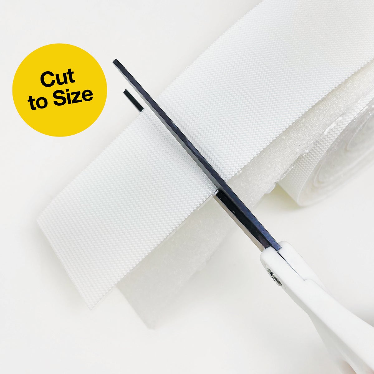 Wrap-It Storage Stick 'Em 2 In. x 10 Ft. Industrial Strength White Hook & Loop Roll Image 3