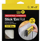 Wrap-It Storage Stick 'Em 2 In. x 10 Ft. Industrial Strength White Hook & Loop Roll Image 7