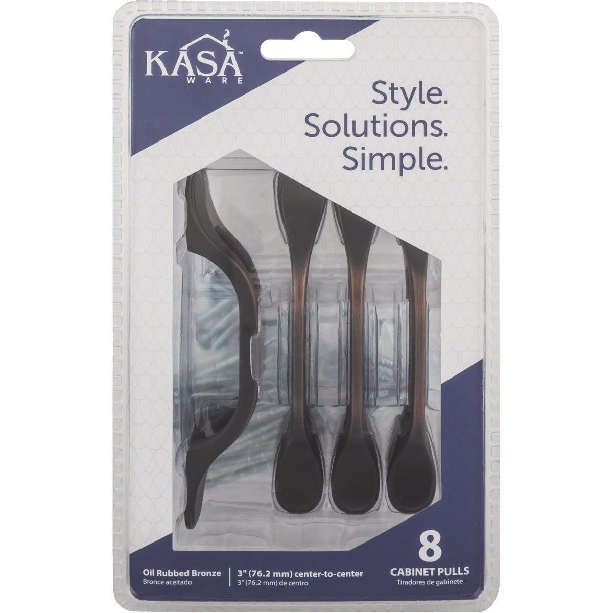 KasaWare 5 In. Brushed Oil Rubbed Bronze Cabinet Pull (8-Pack) Image 2