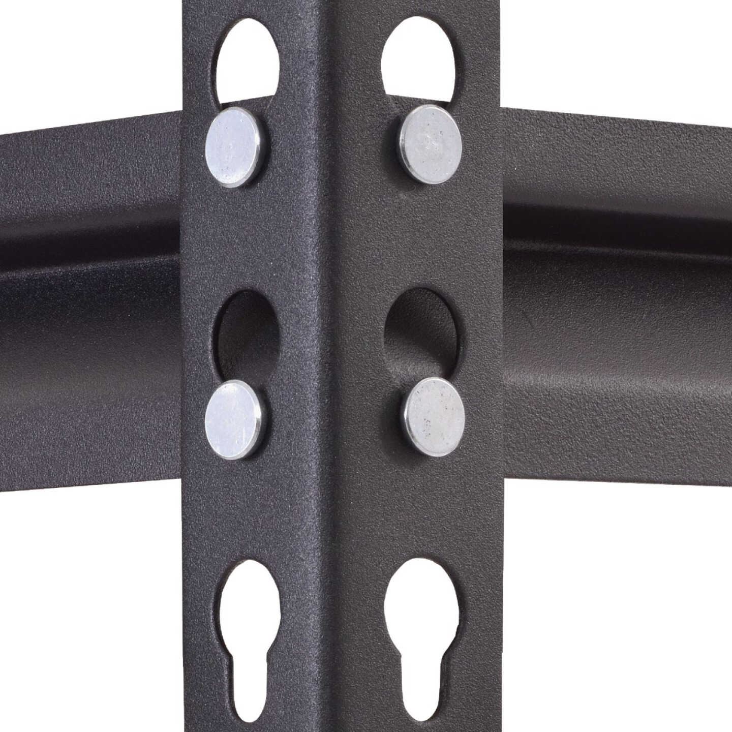 Muscle Rack 34 In. x 14 In. x 72 In. 5-Tier Black Shelving Unit Image 3