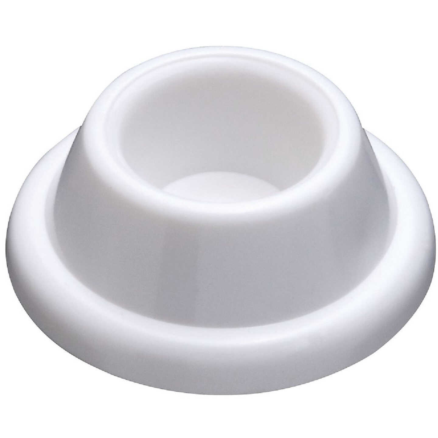 National Hardware White Self-Adhesive Wall Door Stop Image 1