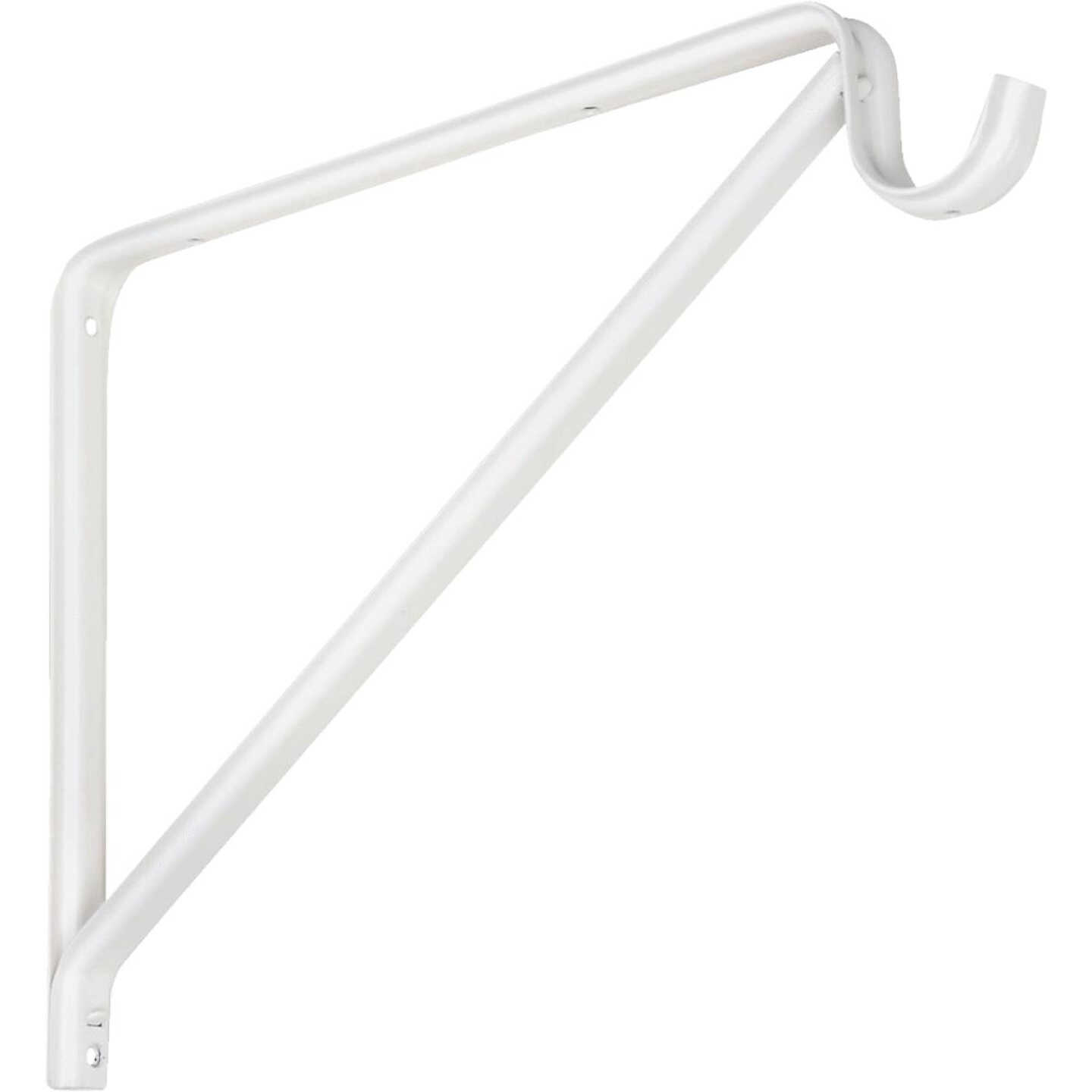 WHT SHELF & ROD BRACKET Image 1
