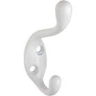 National Hardware Heavy-Duty White Wardrobe Hook Image 1