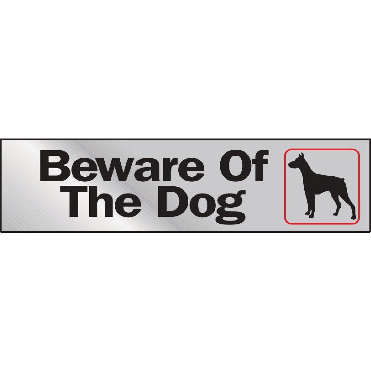Hy-Ko 2x8 Beware Of The Dog Sign Image 1