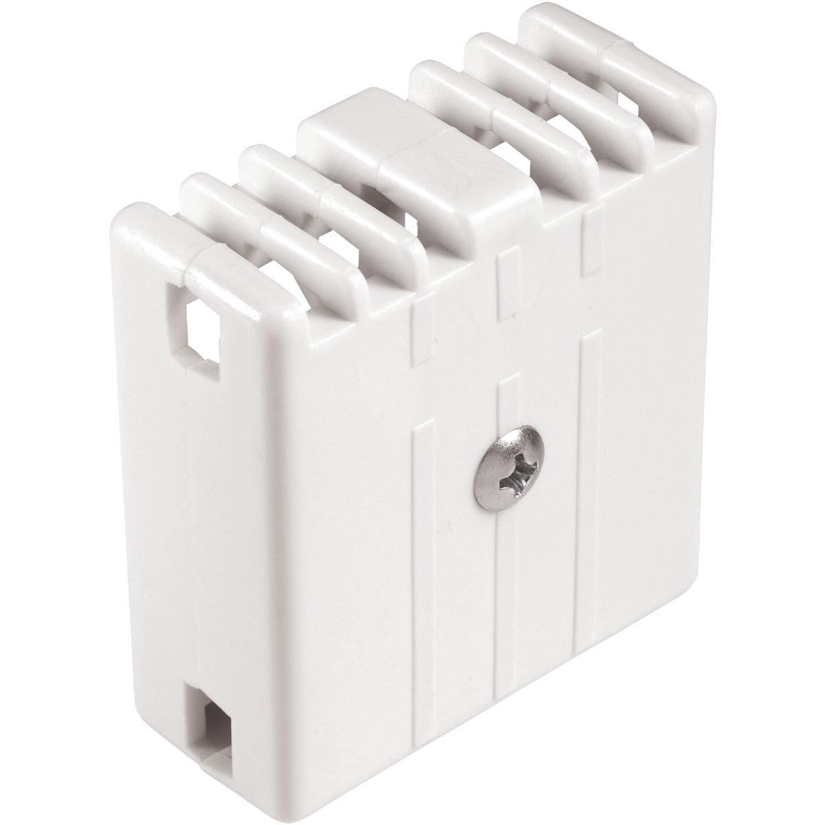 Rubbermaid White Wardrobe Shelf Joiner Plate Image 1