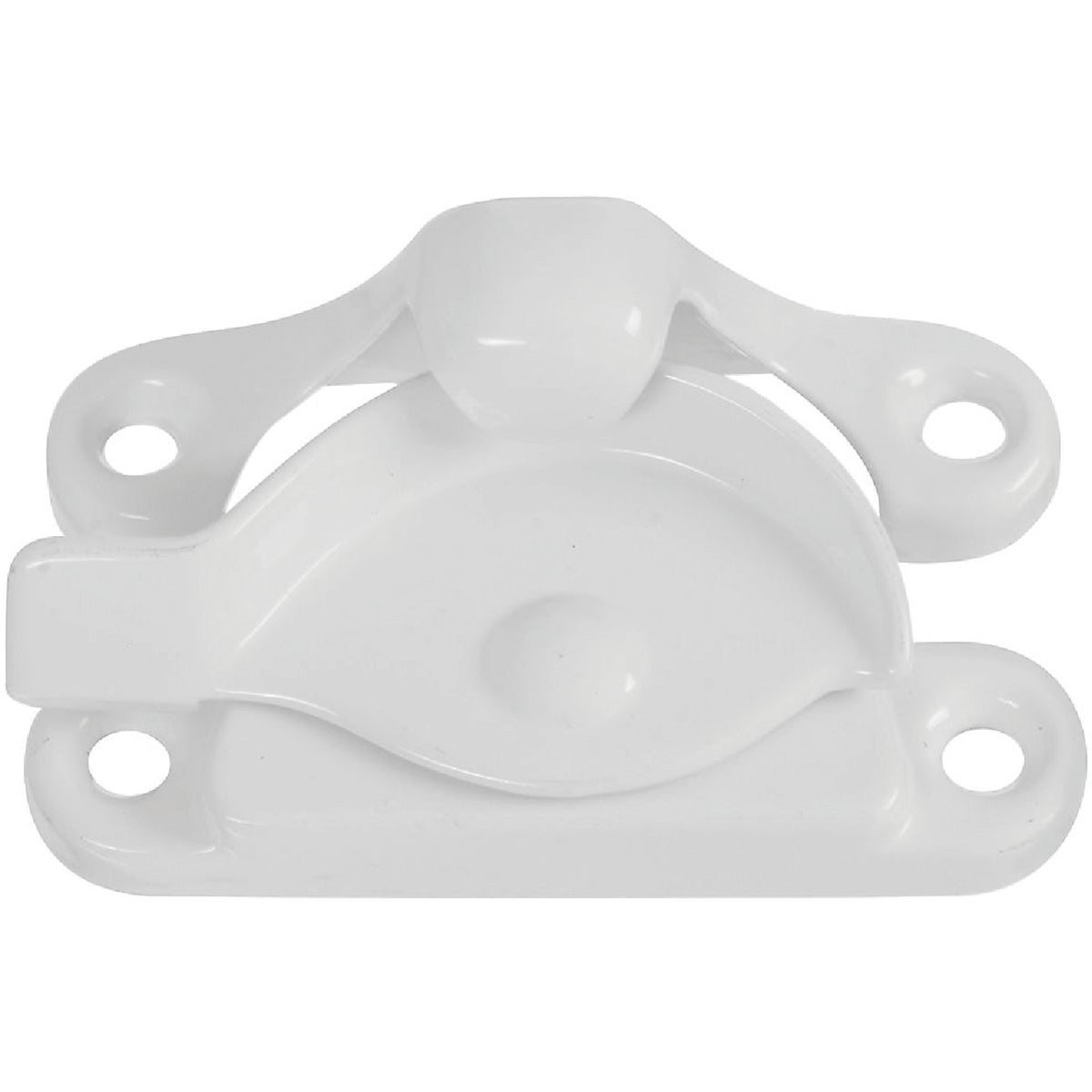 National Hardware White 7/8 In. Crescent Sash Lock