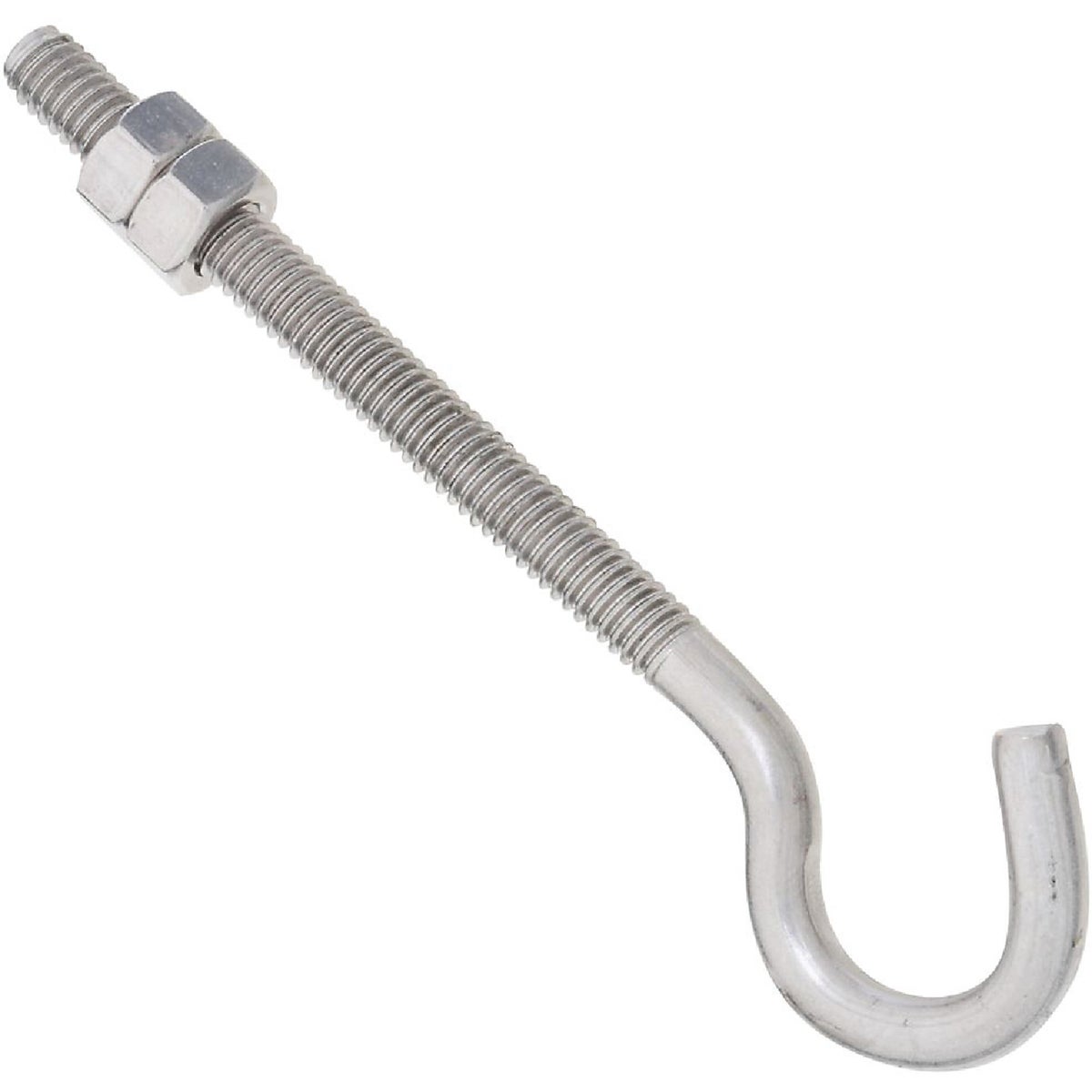 National Hardware 5/16 In. x 5 In. Stainless Steel Hook Bolt with Hex Nuts Image 1