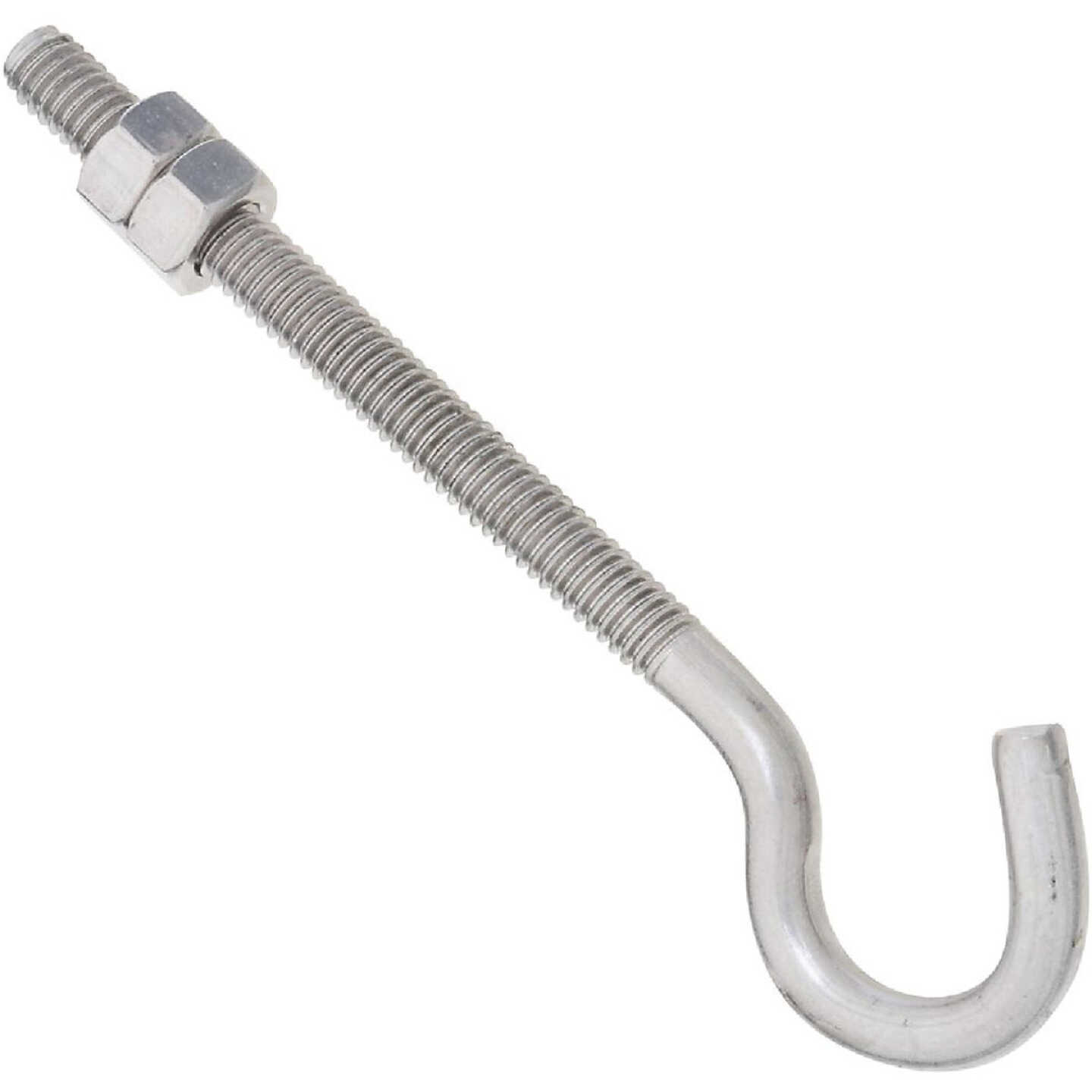 National Hardware 5/16 In. x 5 In. Stainless Steel Hook Bolt with Hex Nuts Image 1